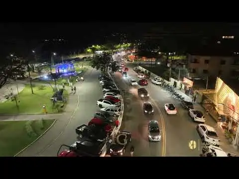 Itaguá e Centro à noite
